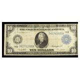 1914 $10 FEDERAL RESERVE NOTE BLUE SEAL