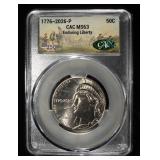 1776-2026-P ENDURING LIBERTY HALF DOLLAR CAC MS-63