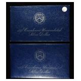 1972 & 1973 EISENHOWER UNC SILVER DOLLAR