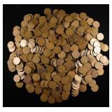 (500) 40'S & 50'S WHEAT CENTS