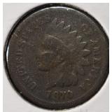 1870 INDIAN CENT VG