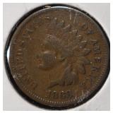 1868 INDIAN CENT VF