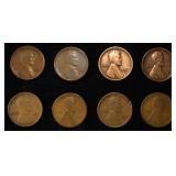8 NICE EARLY SEMIKEY WHEAT CENTS
