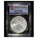 2006 AMERICAN SILVER EAGLE PCGS MS69