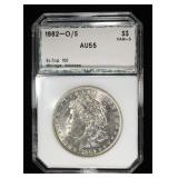1882-O/S MORGAN DOLLAR PCI CH AU