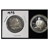 1982-S & 1893 COMMEM HALF DOLLARS