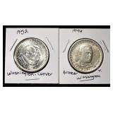 1946 & 1952 COMMEM HALF DOLLARS