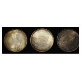 1951-P,D,S WASH/CARVER COMMEM HALVES CH/GEM BU