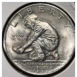 1925-S 50C CALIFORNIA JUBILEE COMMEM