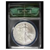 2012 (S) AMERICAN SILVER EAGLE ANACS MS69