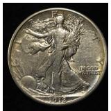 1918 WALKING LIBERTY HALF DOLLAR XF