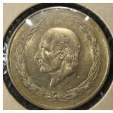 1952 FIVE PESOS 72% SILVER