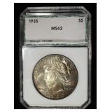 1935 PEACE DOLLAR PCI CH BU