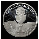 FIRST COMMUNION 1 OZ .999 SILVER ROUND
