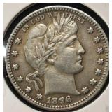 1896 BARBER QUARTER