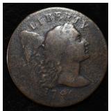 1796 LIBERTY CAP LARGE CENT F/VF