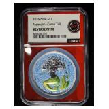 2026 NIUE 1OZ SILVER MERMAID GREEN NGC REV PF-70