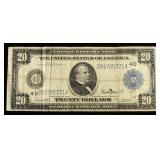 1914 $20 FEDERAL RESERVE NOTE BLUE SEAL