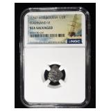 1747-60 P BOLIVIA 1/2R NGC SEA SALVAGED
