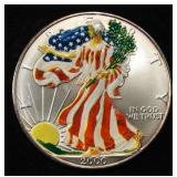 2000 AMERICAN SILVER EAGLE COLORIZED