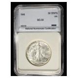 1945 WALKING LIBERTY HALF NNC CH/GEM BU