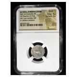 3RD-1ST CENTURIES BC AR DRACHM NGC CH F