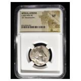 C.440-404 BC AR TERADRACHM NGC VF GRAFFITI