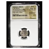 C.440-400 BC AR HEMIDRACHM NGC CH F COUNTERMARK