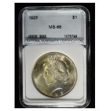 1925 PEACE DOLLAR NNC GEM BU