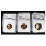 (3) NGC GRADED COINS