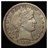 1916-D BARBER QUARTER XF