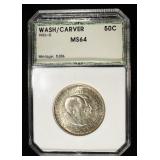 1952-D WASH/CARVER COMMEM HALF PCI CH/GEM BU