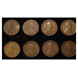 8 NICE EARLY SEMIKEY WHEAT CENTS