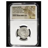 AD 244-249 PHILIP I AR DOUBLE-DENARIUS NGC MS
