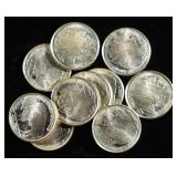 (10) 1/10TH OZ .999 SILVER ROUNDS
