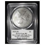 2025-(P) AMERICAN SILVER EAGLE PCGS GEM BU
