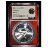2016 1 OZ SILVER CANADA SUPERMAN NGC MS-69