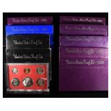 1980-89 US PROOF SETS
