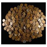 (500) 40'S & 50'S WHEAT CENTS