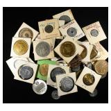 (50) MISC. TOKENS AND MEDALS