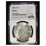 1902-O MORGAN DOLLAR NGC MS62