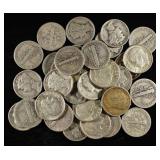 (33) 90% SILVER DIMES