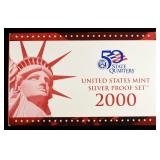 2000 US SILVER PROOF SET