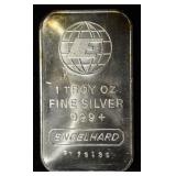 ENGELHARD 1 OZ .999 SILVER BAR