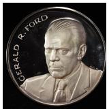 GERALD R. FORD 5 OZ .999 SILVER ROUND