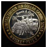 BONNIE & CLYDE .999 SILVER GAMING TOKEN