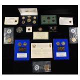 (13) COIN SETS AND PLAQUES