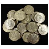 (20) 40% SILVER KENNEDY HALF DOLLARS