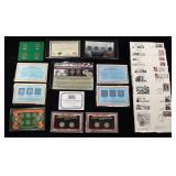 (18) COIN SETS AND PLAQUES