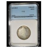 1814-MOJJ 3 REALES MEXICO  NNC VG/ FINE